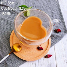 Load image into Gallery viewer, Heat Resistant Double Wall Glass Coffee/Tea Cups And Mugs Travel Double Coffee Mugs With The Handle Mugs Drinking Shot Glasses